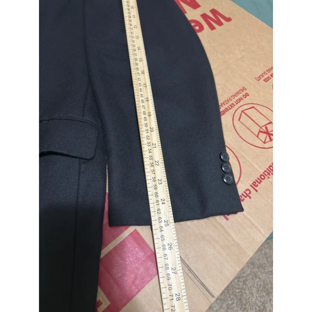 Loro Piana 100% Cashmere Mens Black Blazer Sport Coat Two Button Jacket Italy
